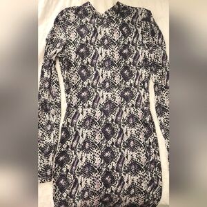 H&M dress size 4 animal print